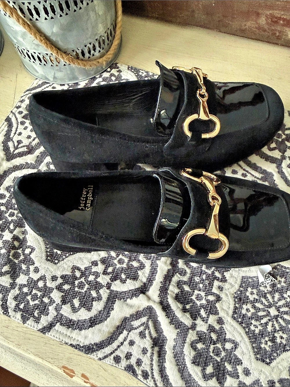 Jeffrey Campbell suede Bit Mules US 8.5